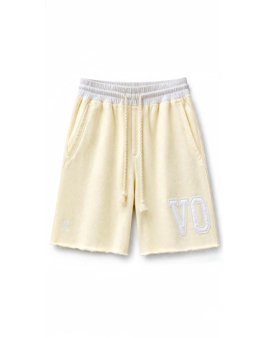 L.C Style Capri Fleece Shorts - Cream